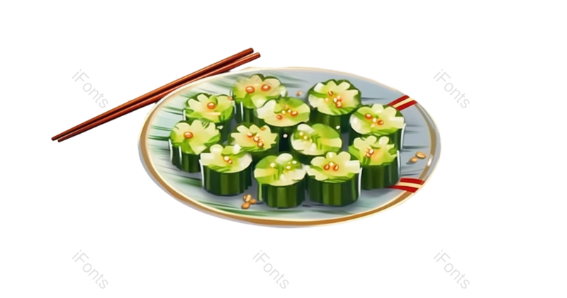 特色美食图片,插画元素,蔬菜PNG,美食免抠素材